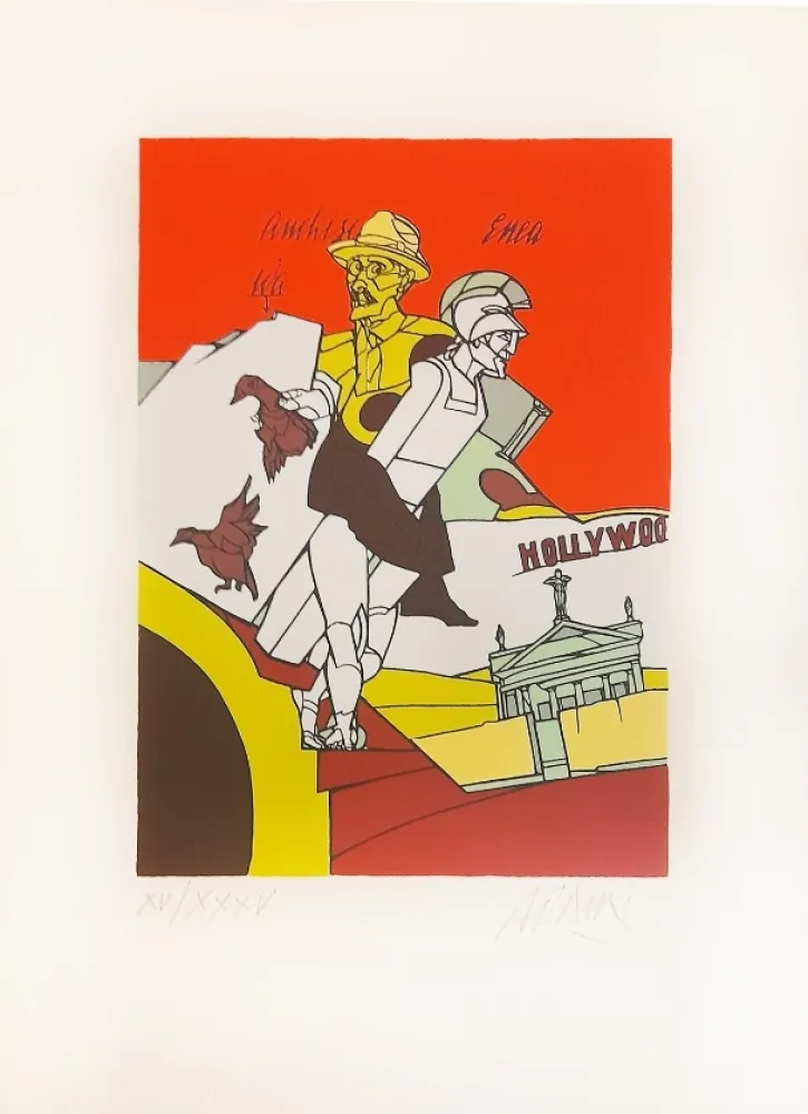 Lithografie Adami - Portraits littéraires