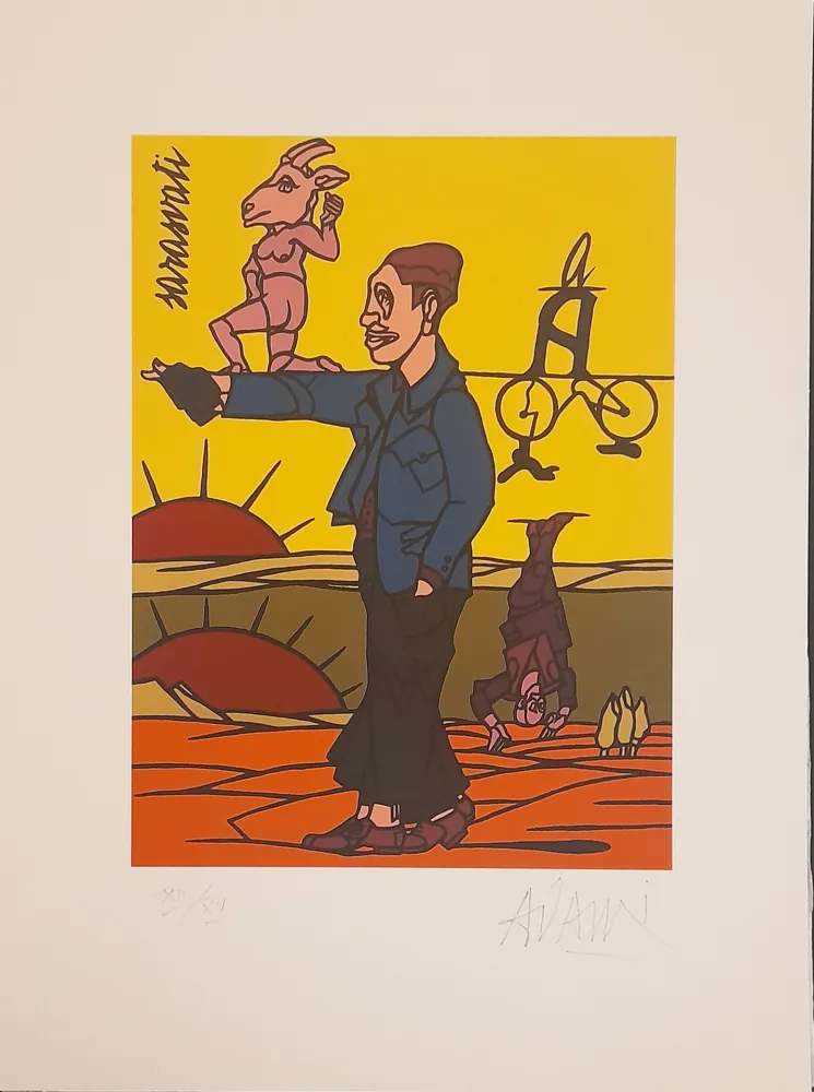 Lithografie Adami - Sarasvati