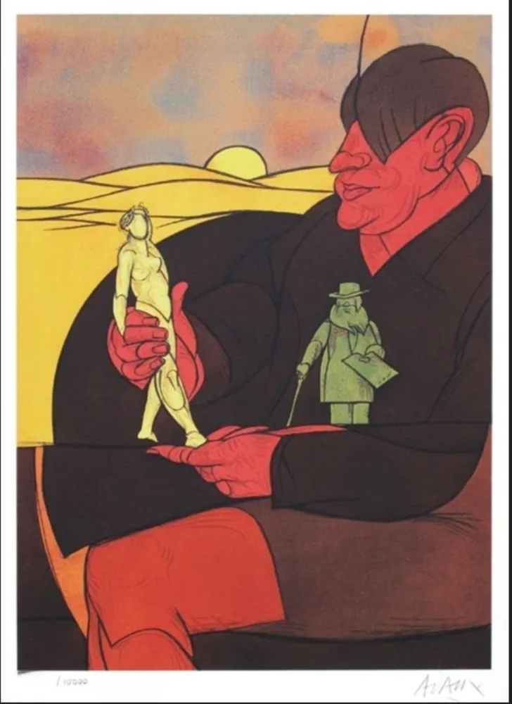 Lithografie Adami - Statutatette