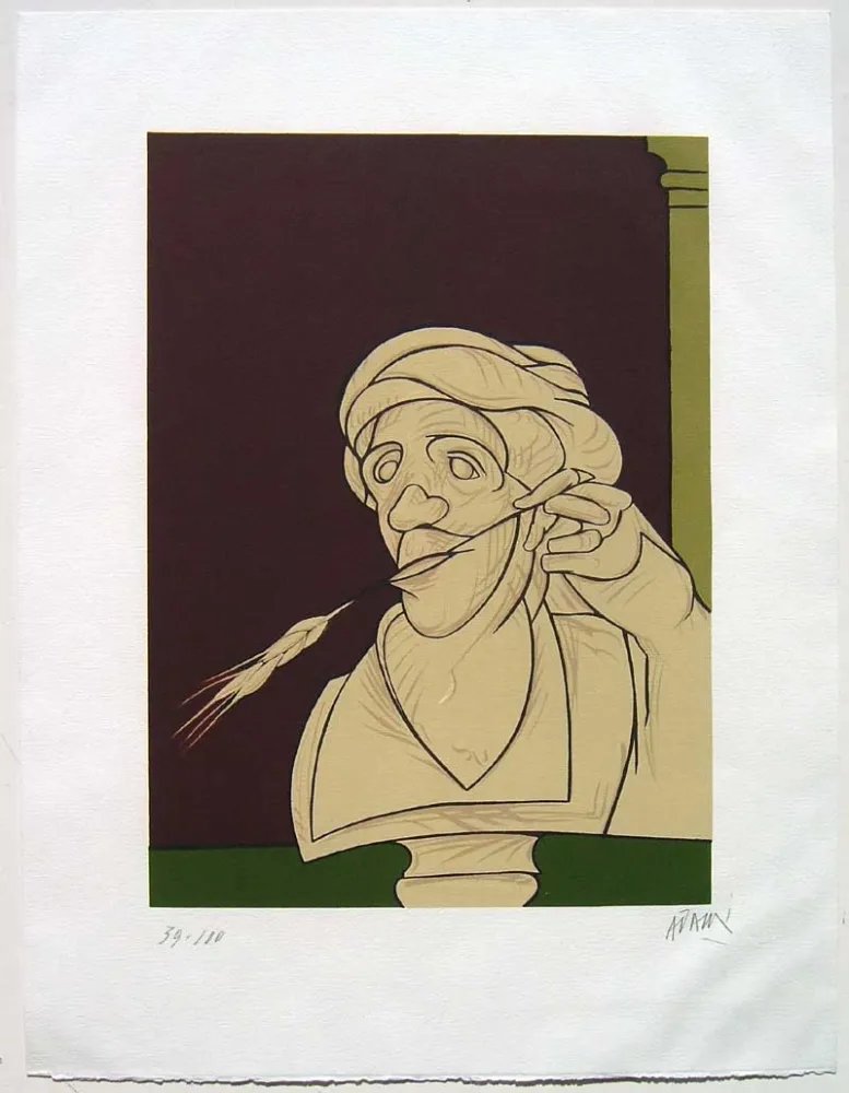 Lithografie Adami - Stèle