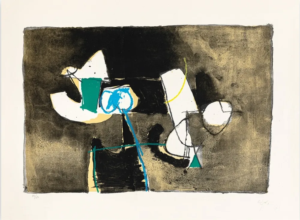 Lithografie Afro - Composizione