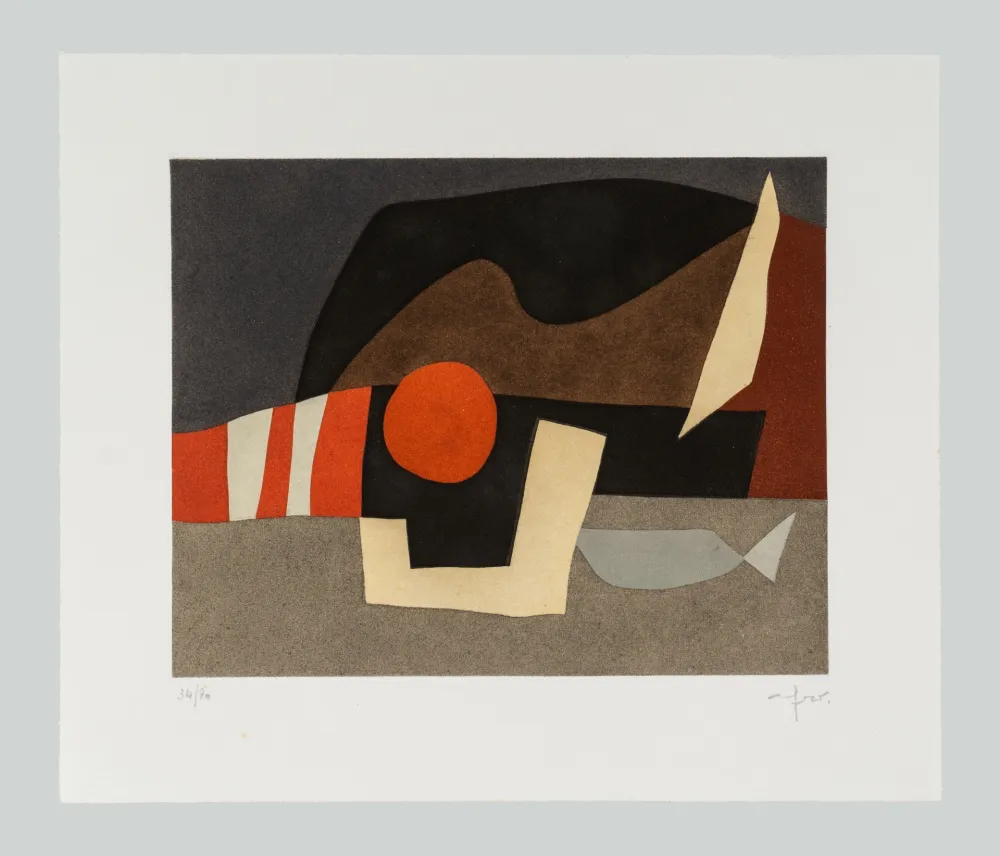 Ets En Aquatint Afro - L'invitation au voyage C