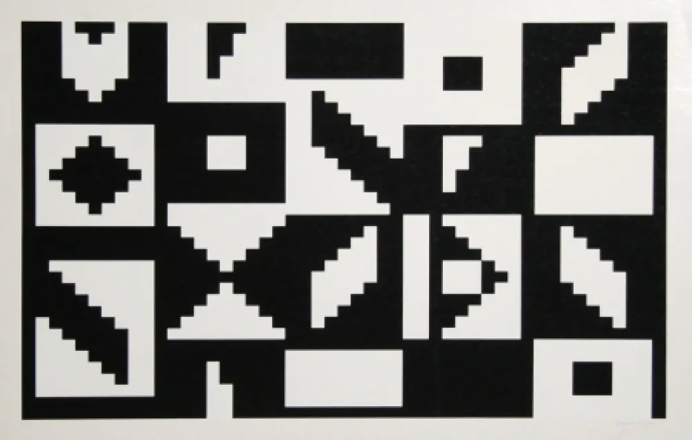 Zeefdruk Agam - Colors of Love