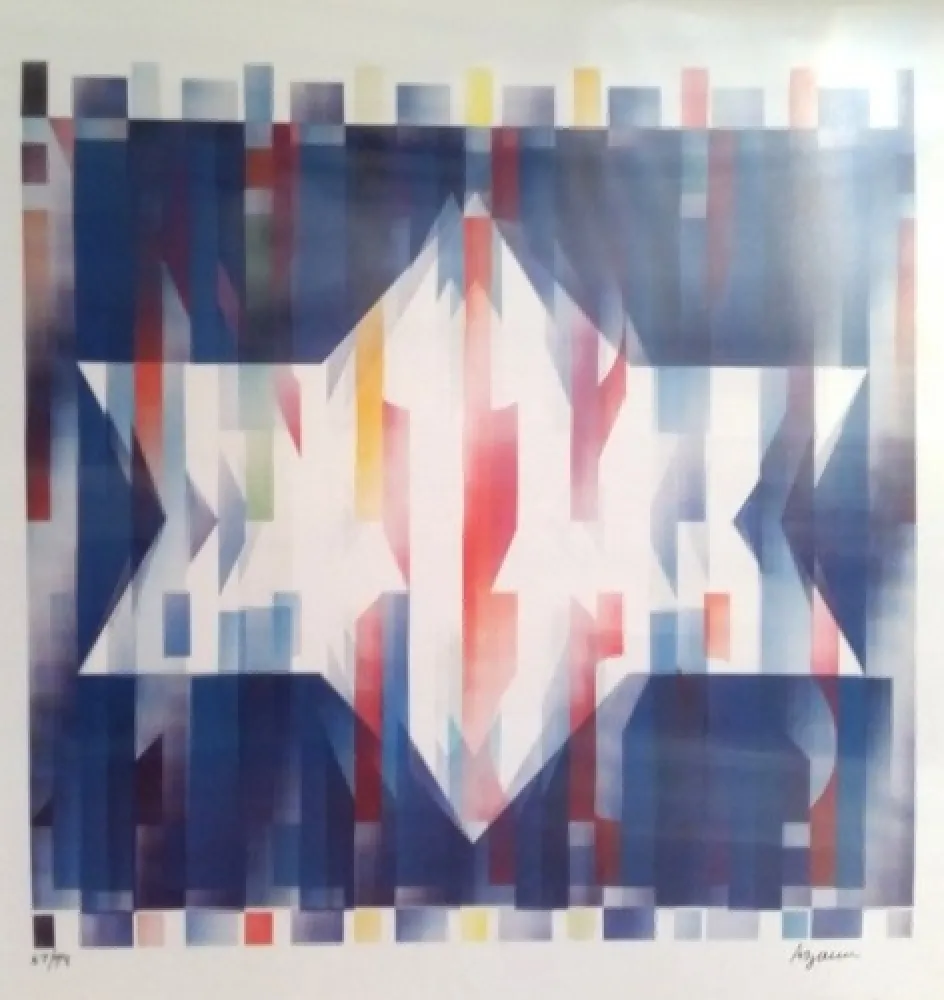 Zeefdruk Agam - Geometric 5 Agam