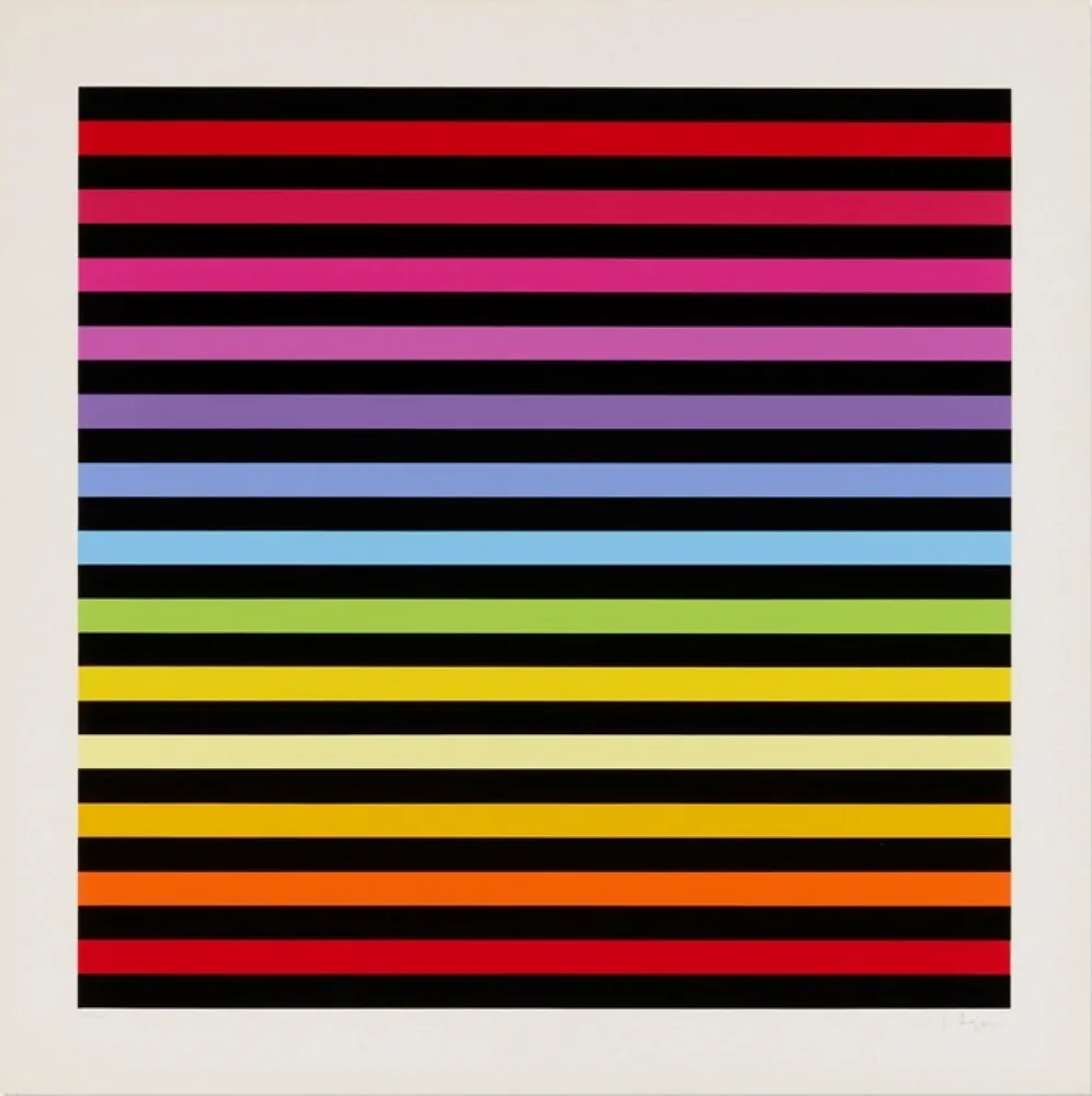 Zeefdruk Agam - Solfège, Transformation, Fusion