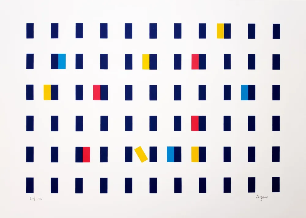 Zeefdruk Agam - Untitled II