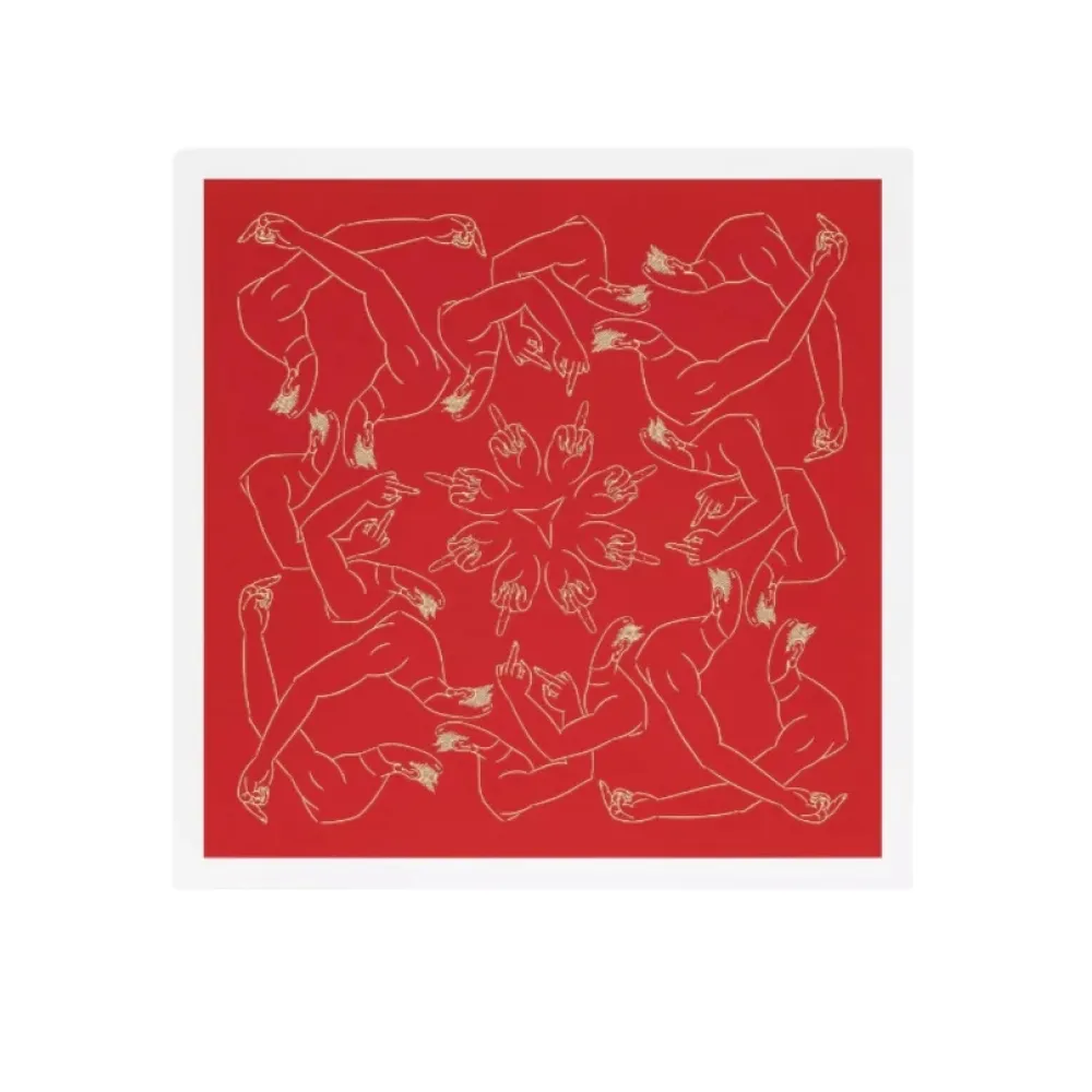 Lithografie Ai - Middle Finger in Red 