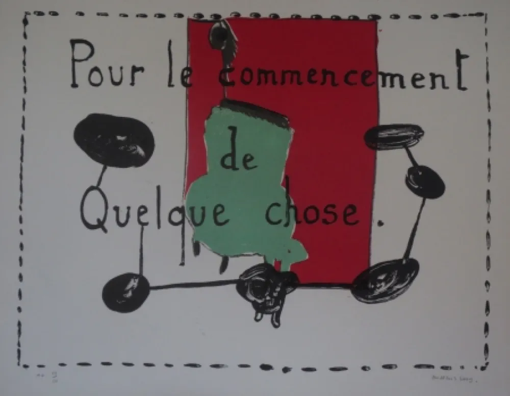 Lithografie Alberola - Pour le commencement de quelque chose