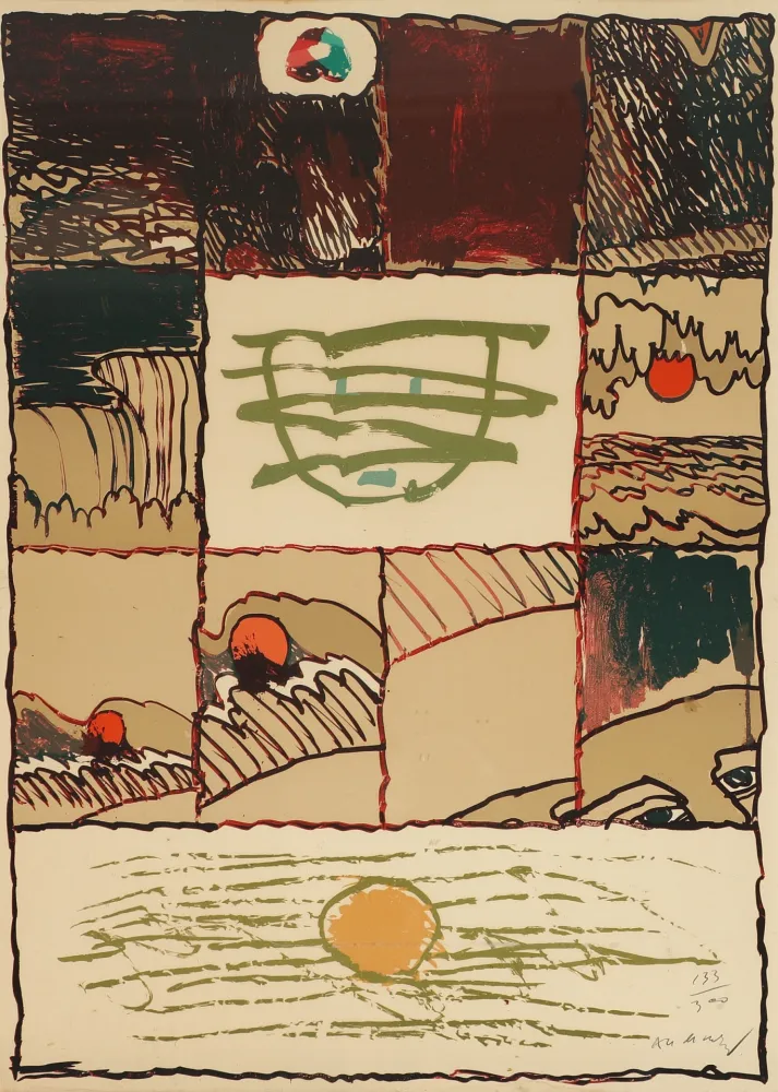 Lithografie Alechinsky - A l'imprimerie