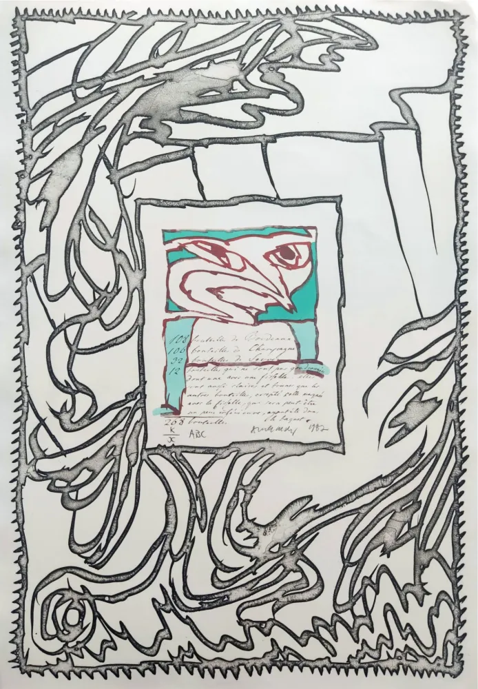 Lithografie Alechinsky - ABC de correspondance 05