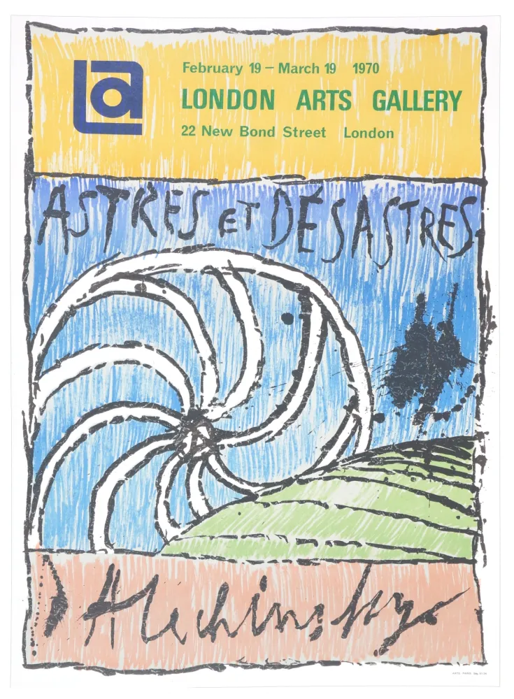 Lithografie Alechinsky - Astres et Désastres, 1970