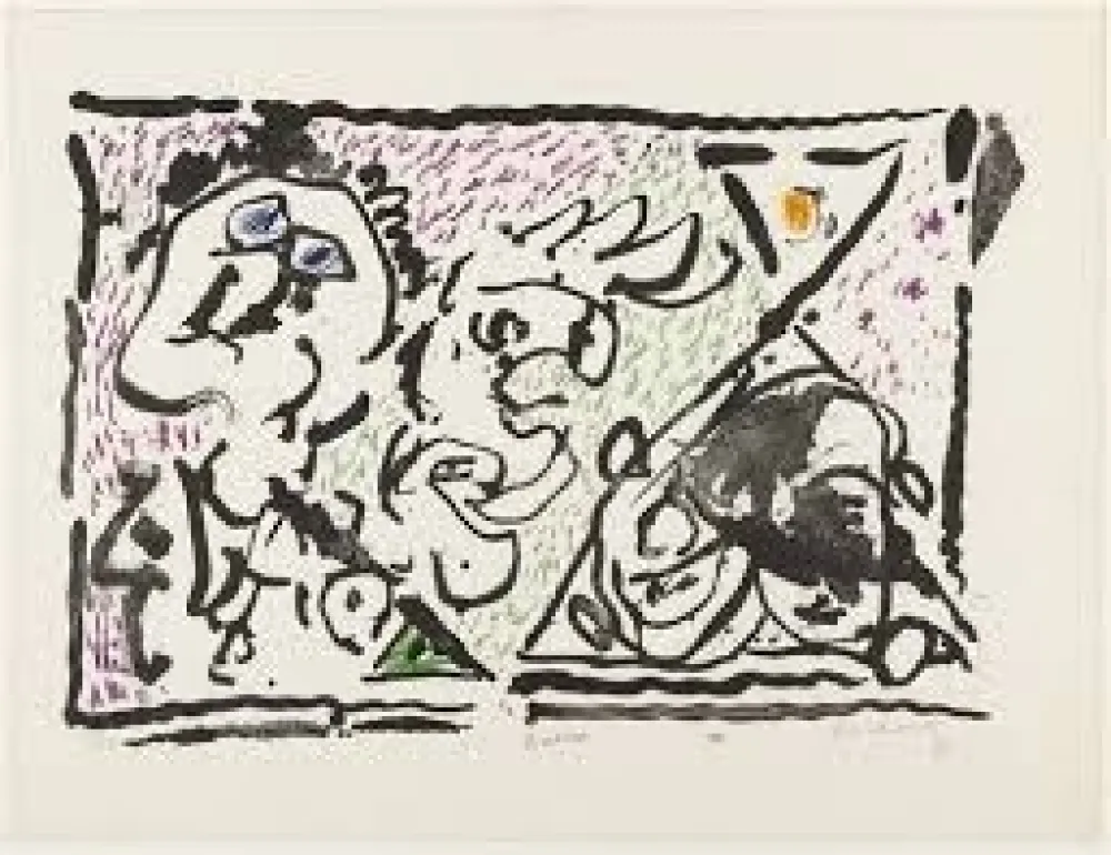 Lithografie Alechinsky - Buvard, 1964