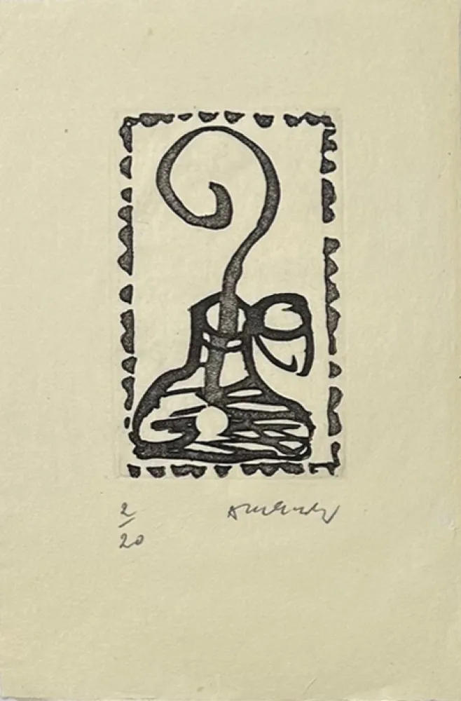 Gravure Alechinsky - Composition