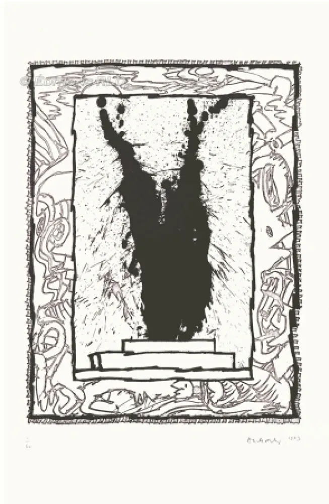 Ets En Aquatint Alechinsky - Coup double