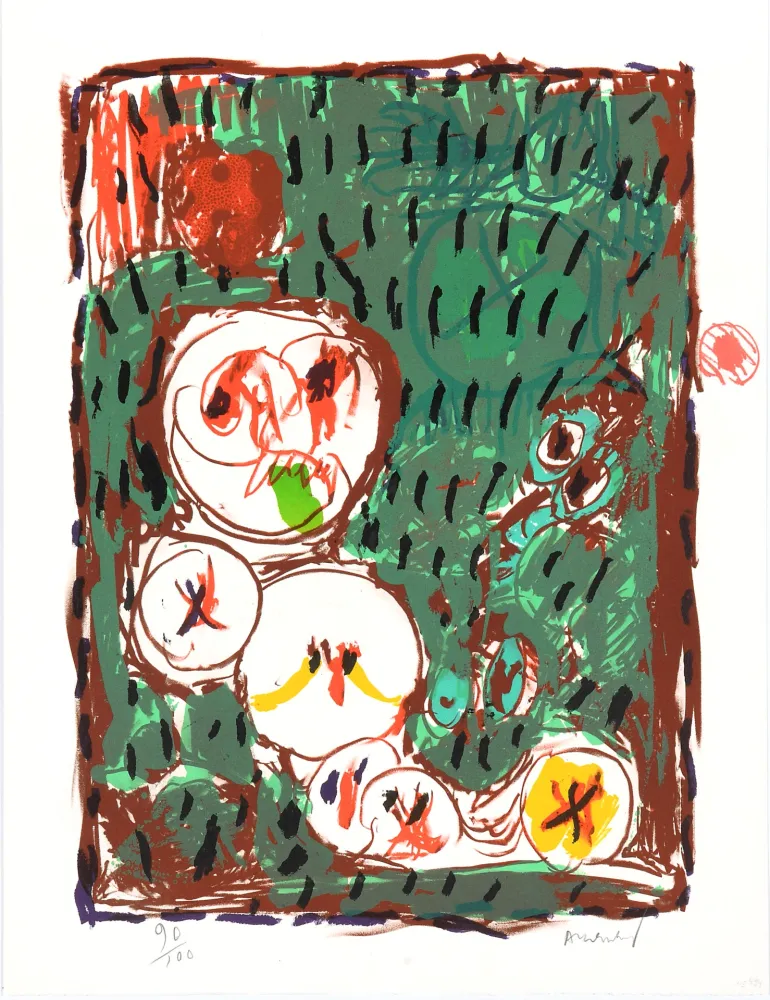 Lithografie Alechinsky - Dans le même panier