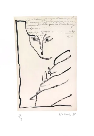 Ets En Aquatint Alechinsky - Devant notaire