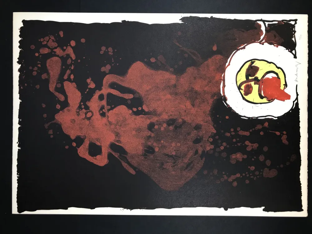 Lithografie Alechinsky - Edgar (le tireur de langue)