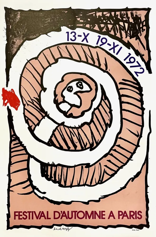 Poster Alechinsky - Festival d'Automne à Paris