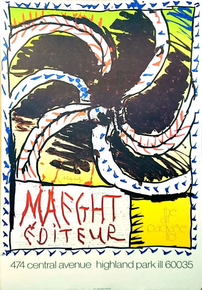 Lithografie Alechinsky - '' Highland park ''