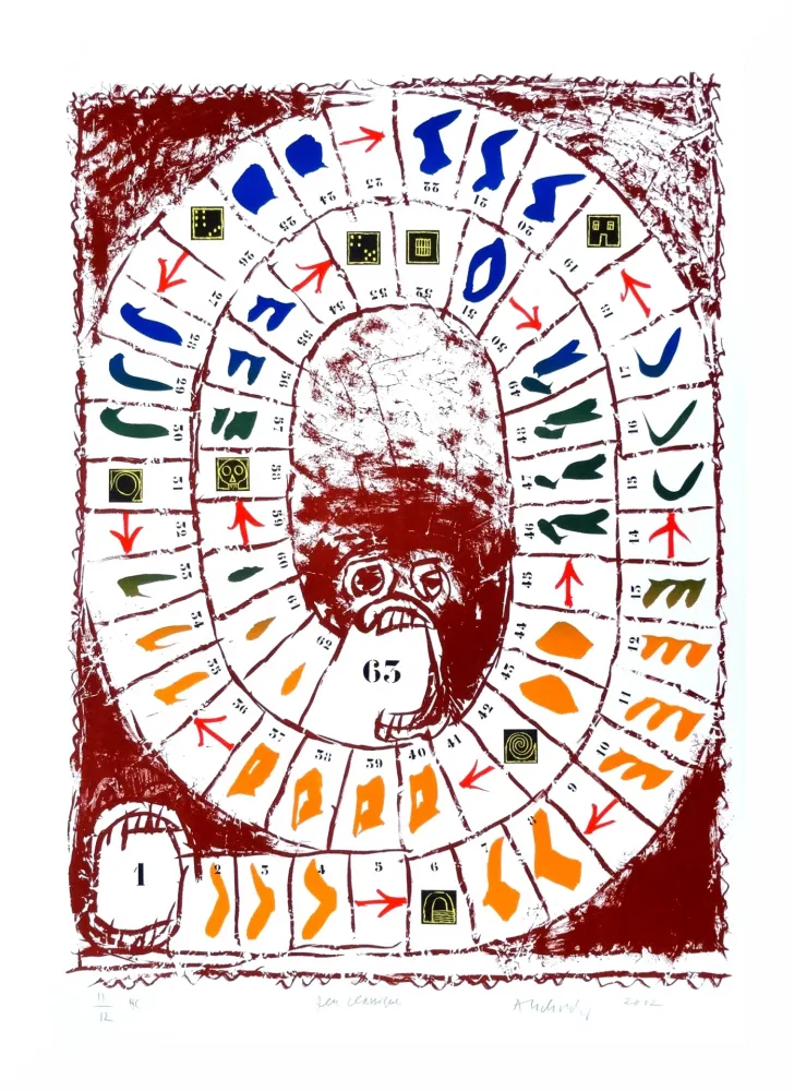 Lithografie Alechinsky - Jeu classique