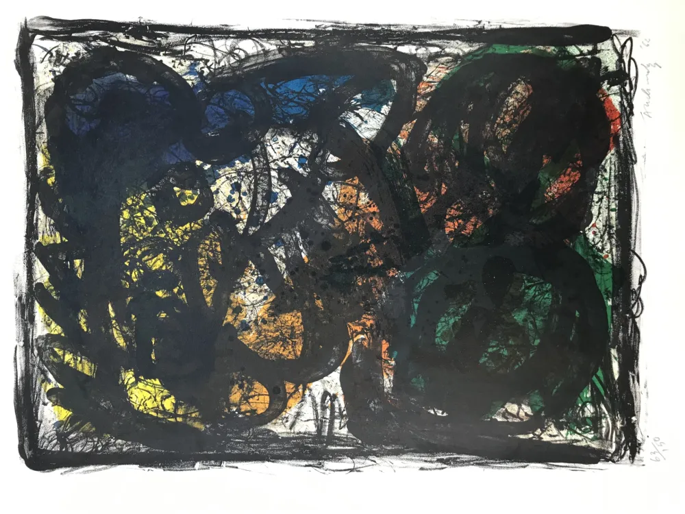 Lithografie Alechinsky - Le pays noir