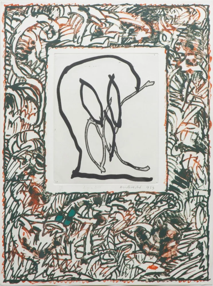 Lithografie Alechinsky - Ligne BVV