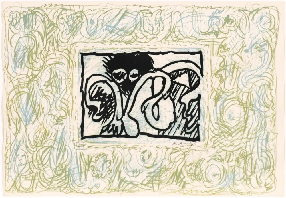 Linosnede Alechinsky - Lino - Litho II