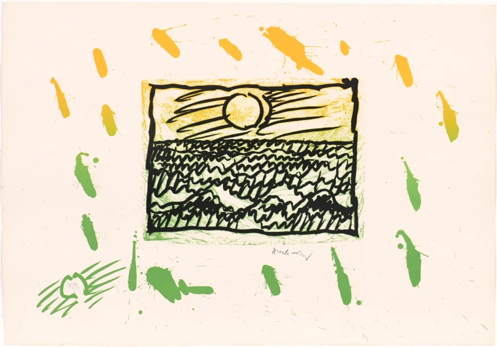 Linosnede Alechinsky - Lino - Litho VII