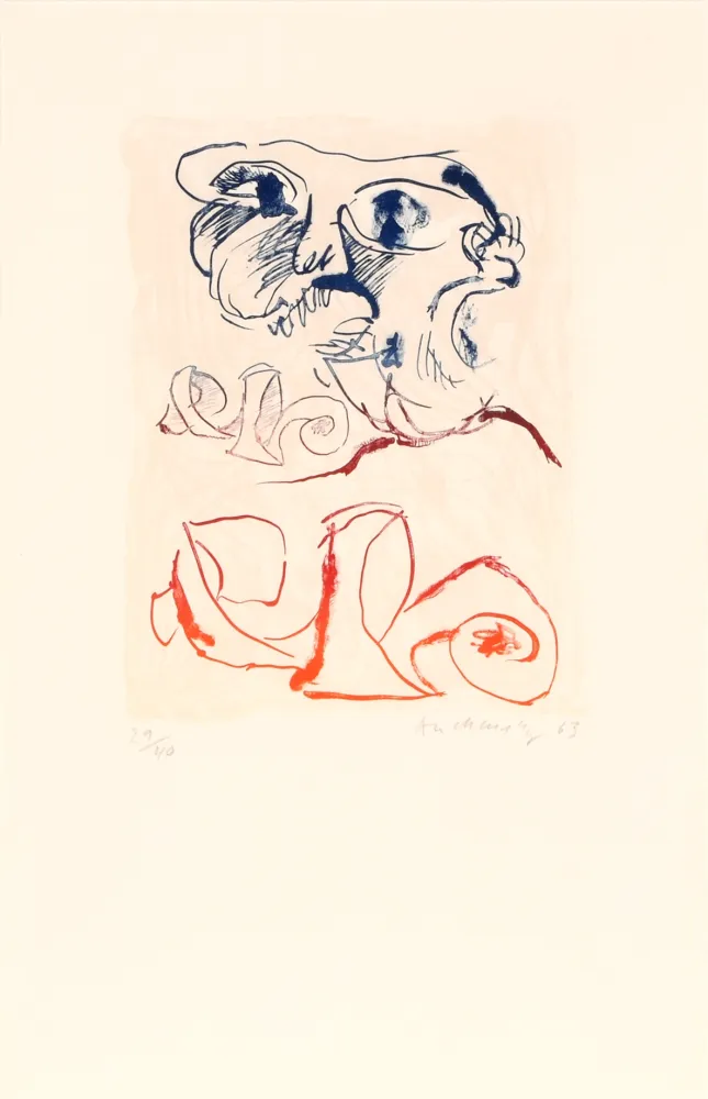 Lithografie Alechinsky - Mangeur d'épluchures