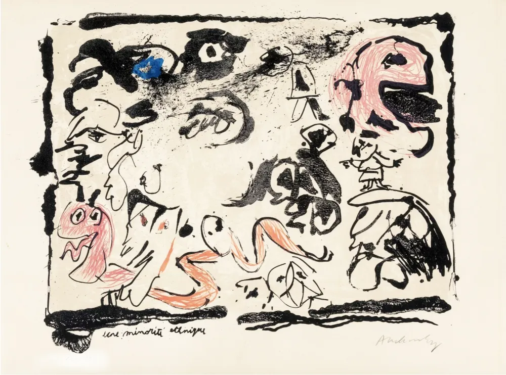 Lithografie Alechinsky - Minorité etchnique