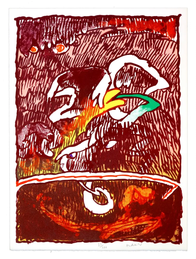 Lithografie Alechinsky - Objets Volants