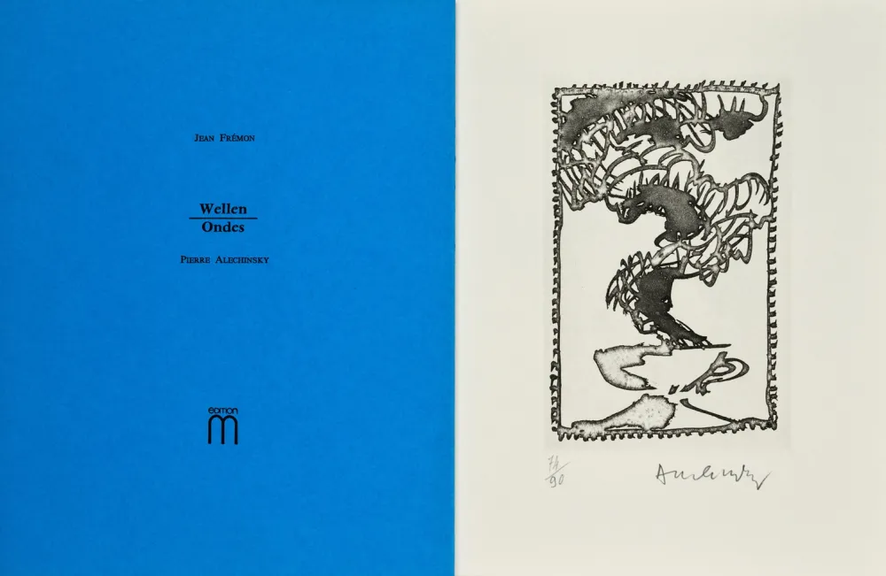 Geïllustreerd Boek Alechinsky - Ondes