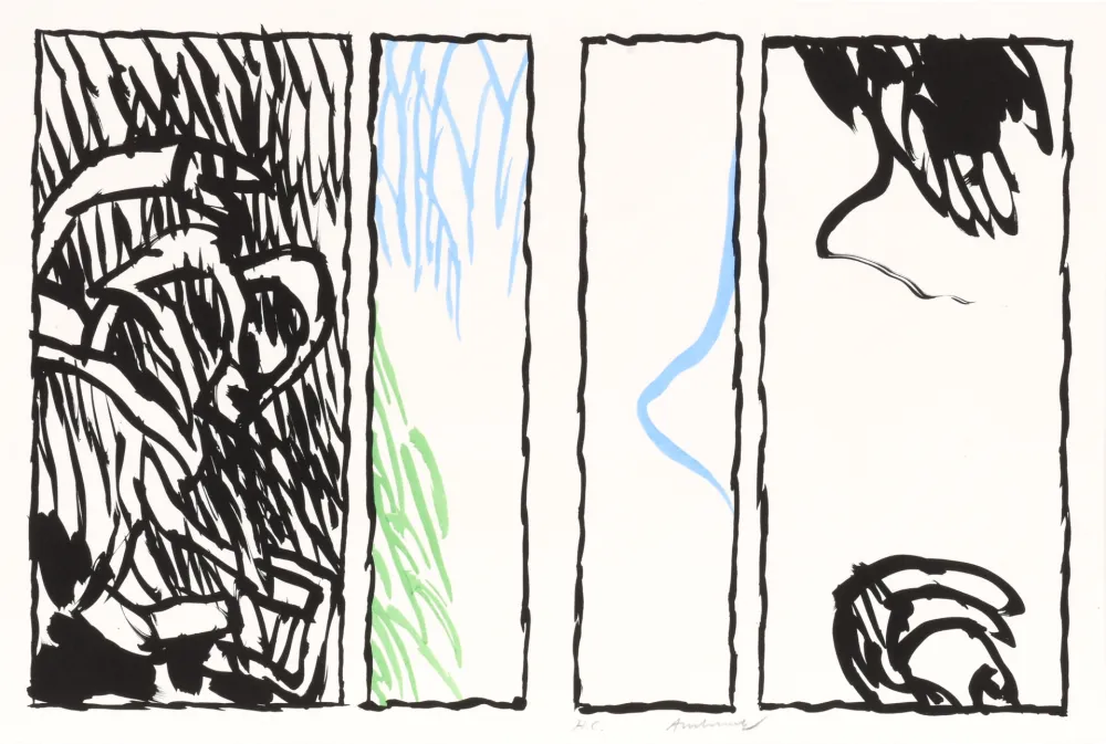 Lithografie Alechinsky - Pages de Vacillations 03