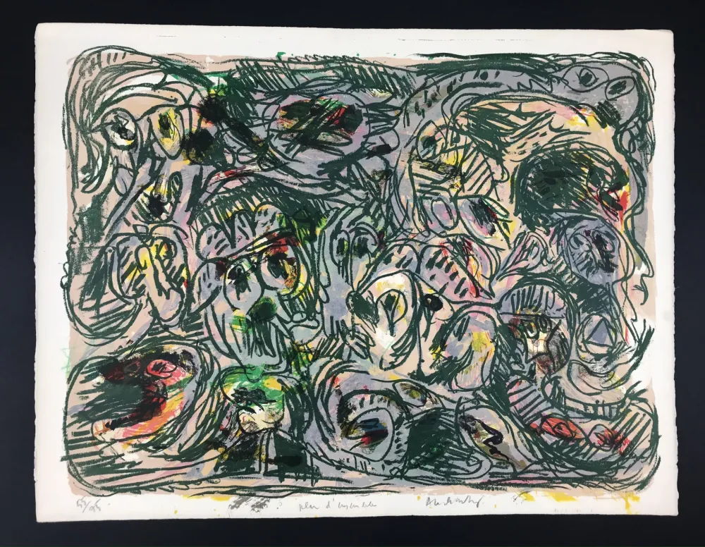 Lithografie Alechinsky - Plan d'asemble