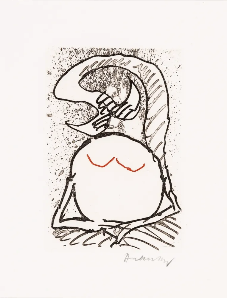 Ets En Aquatint Alechinsky - Pointes Planche XIII bis