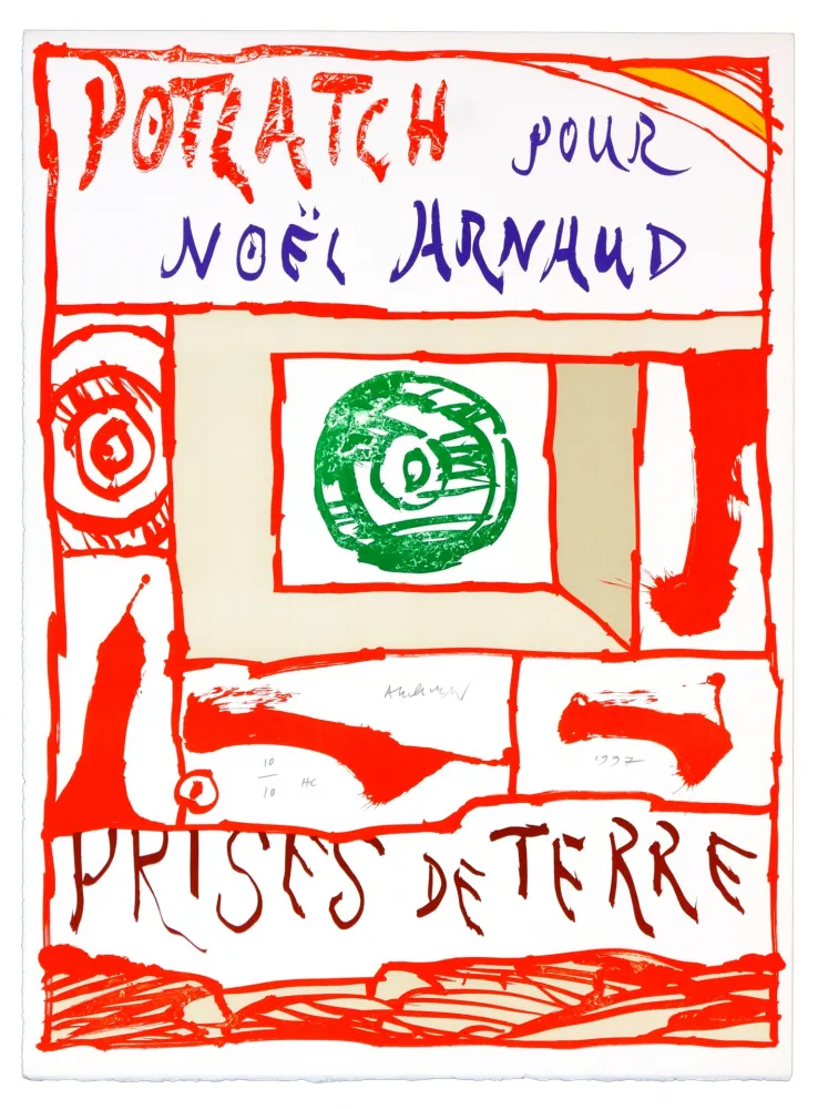 Lithografie Alechinsky - Potlach