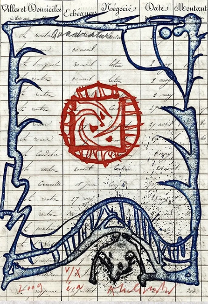 Gravure Alechinsky - Quadrature