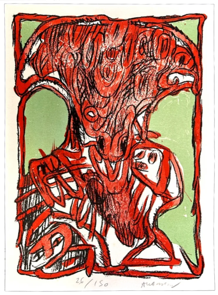 Lithografie Alechinsky - Schismes 2