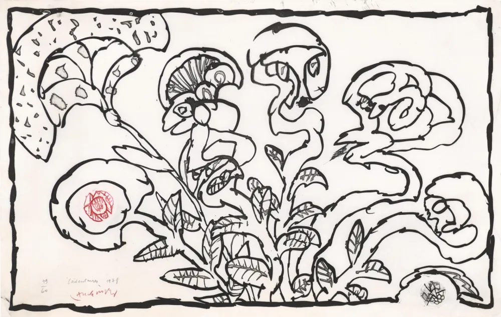 Ets En Aquatint Alechinsky - Sédentaires