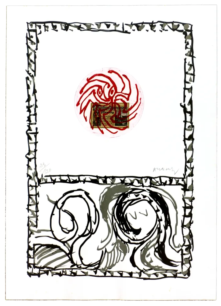 Ets Alechinsky - Serpent II