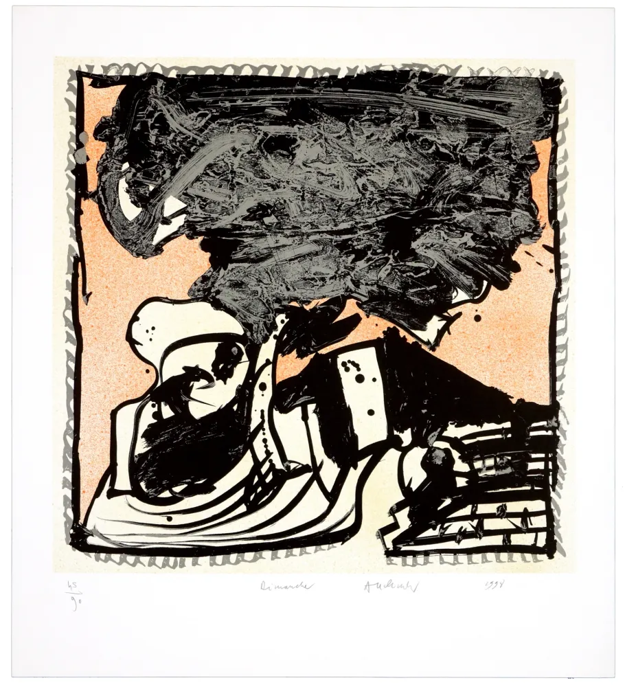 Lithografie Alechinsky - Une bonne semaine/Dimanche