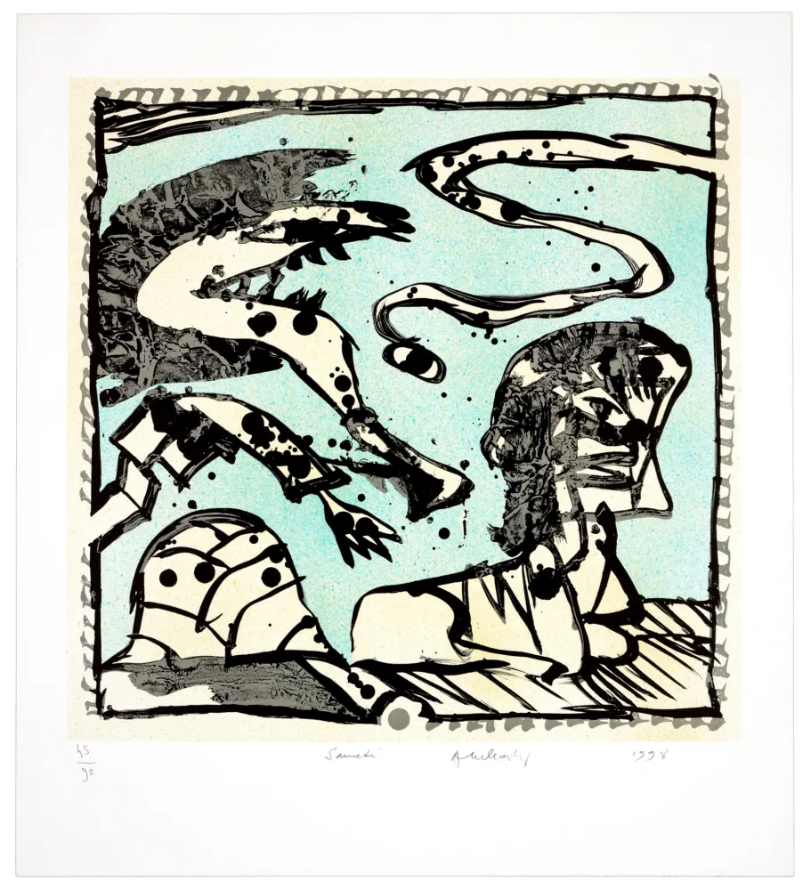 Lithografie Alechinsky - Une bonne semaine/Samedi