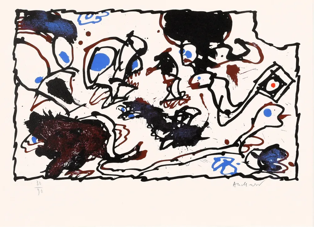 Lithografie Alechinsky - Vivier