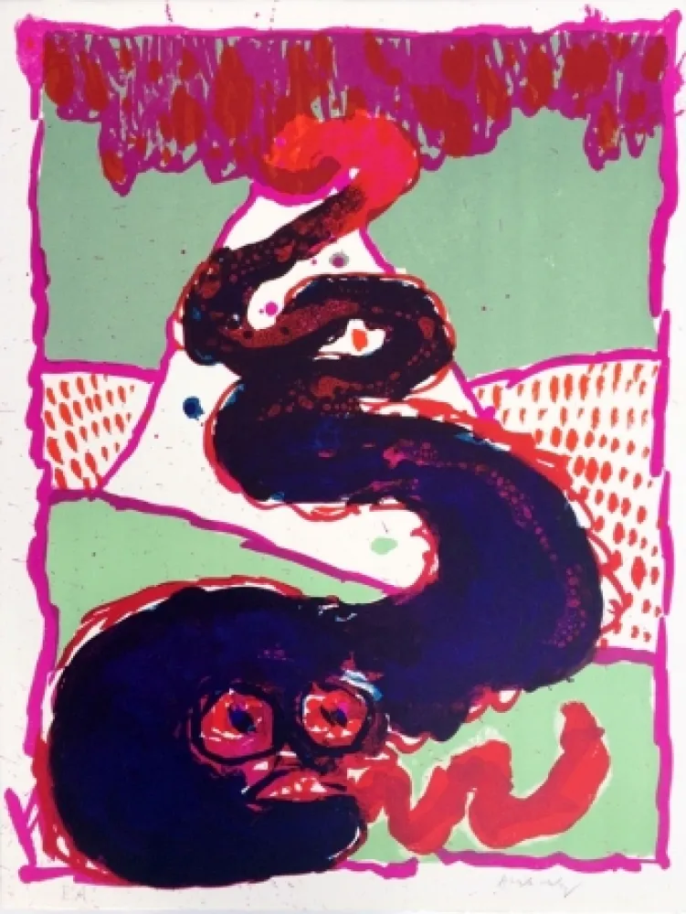 Lithografie Alechinsky - Vulcanologie B