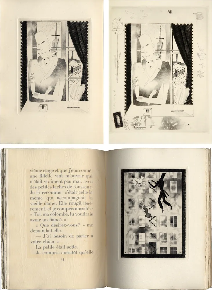 Geïllustreerd Boek Alexeïeff - Nicolai Gogol : JOURNAL D'UN FOU (1927).