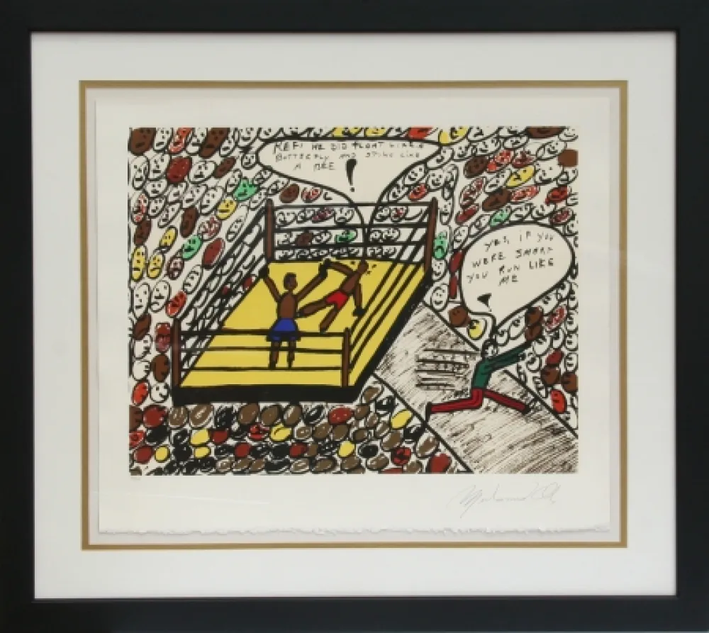 Zeefdruk Ali - Sting Like a Bee