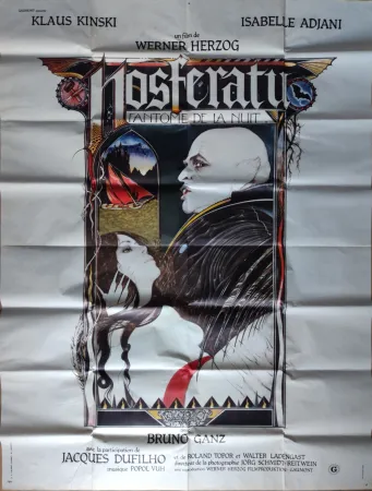 Poster Anonyme - Klaus Kinski. Werner Herzog Nosferatu. 