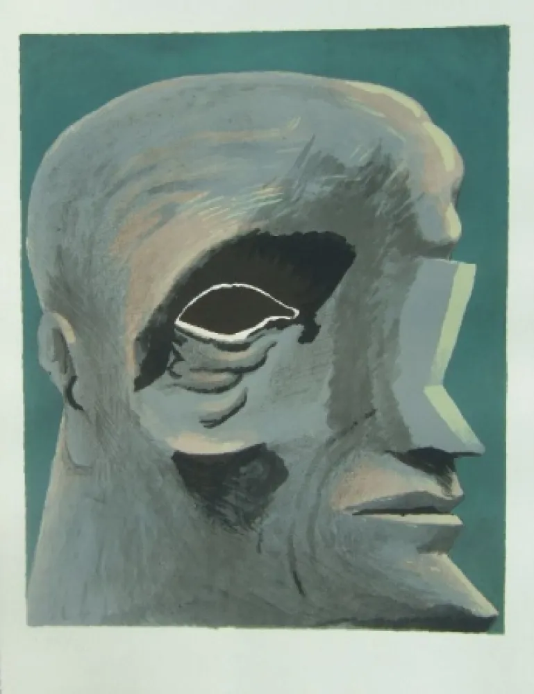 Lithografie Antes - Omaggio a Michelangelo