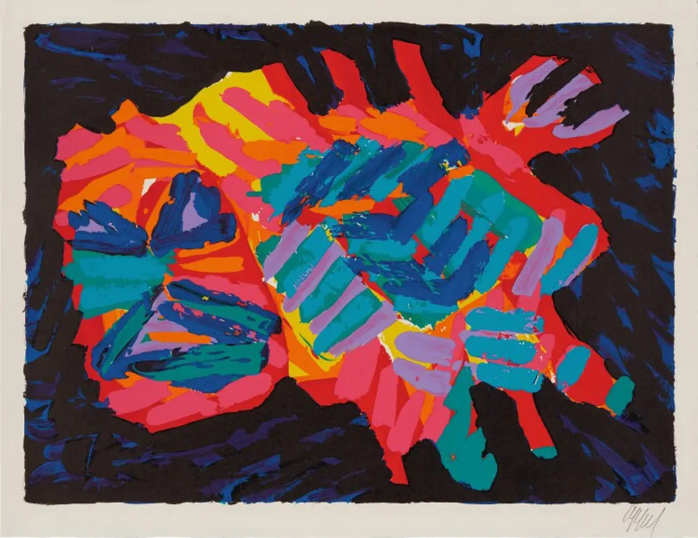 Lithografie Appel - Devil Cat