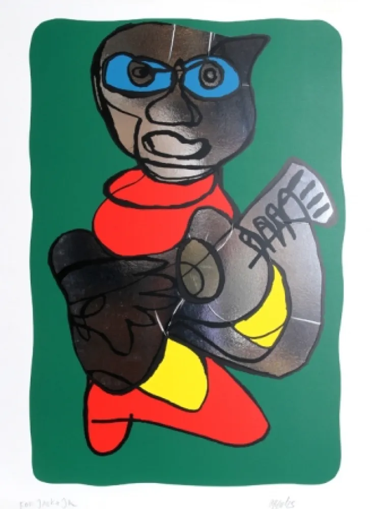 Zeefdruk Appel - Singing Hands 2